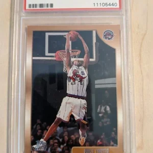 Media '1998-99 Topps #199 Vince Carter PSA 9 Mint' in album 'Vince Carter Graded Rookie PC'