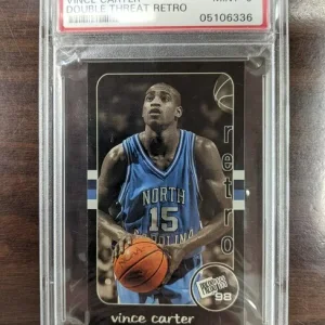 1998 Press Pass Double Threat Retro #4 Vince Carter PSA 9 Mint