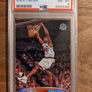 1998 Stadium Club #198 Vince Carter PSA 8 NM-MT