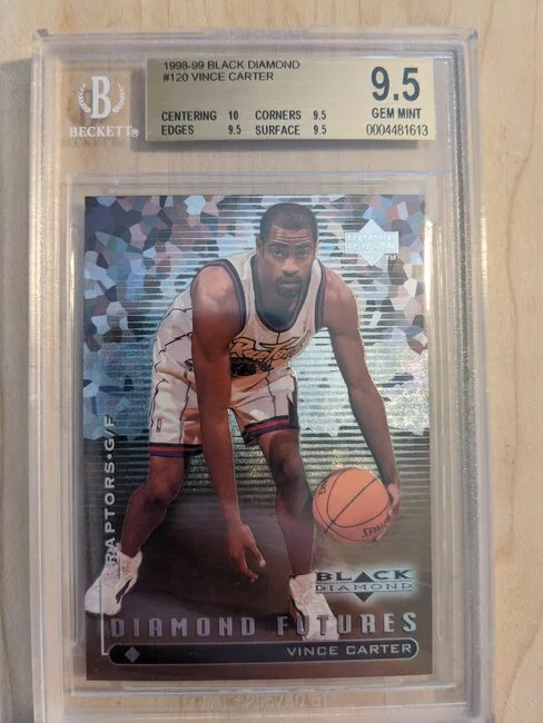 1998-99 Black Diamond #120 Vince Carter BGS 9.5 Gem Mint