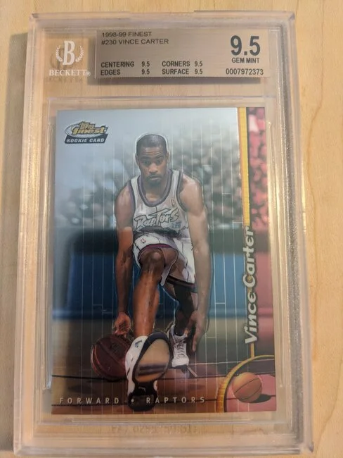 1998-99 Finest #230 Vince Carter BGS 9.5 Gem Mint