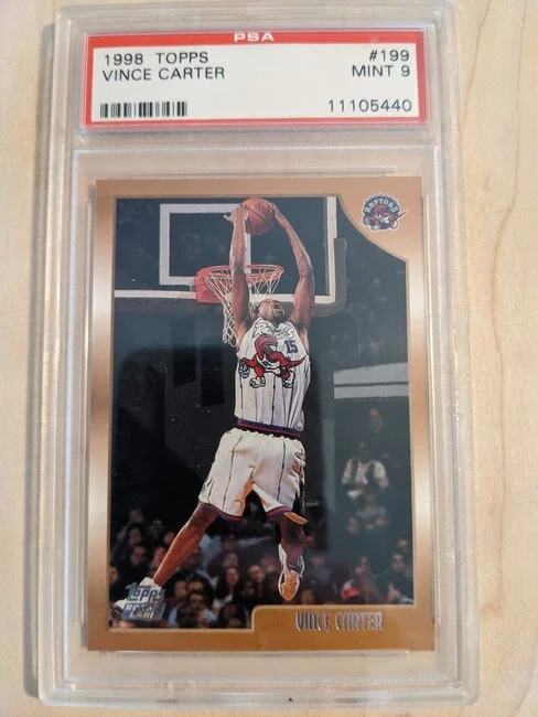 1998-99 Topps #199 Vince Carter PSA 9 Mint