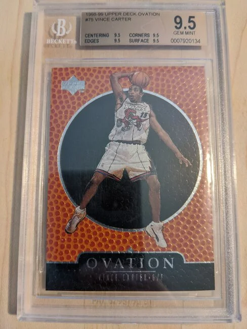 1998-99 Upper Deck Ovation #75 Vince Carter BGS 9.5 Gem Mint