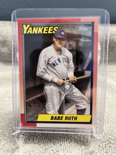 2025 Topps Series 1 Babe Ruth 1990 Topps 35th Anniversary Insert #T90-47