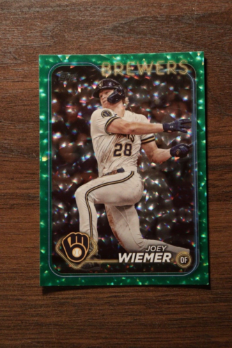 2024 Topps Series 1 - Green Crackle Foil #9 Joey Wiemer /499 - Picture 1 of 2